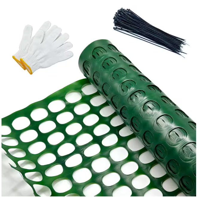 4 x 100 ft. Plastic Mesh Safety Fence Garden Netting Roll