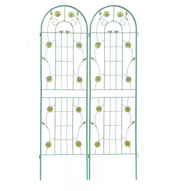 2-Pack Metal Garden Trellis 71 in. x 19.7 in. Rustproof Trellis for Climbing Plants