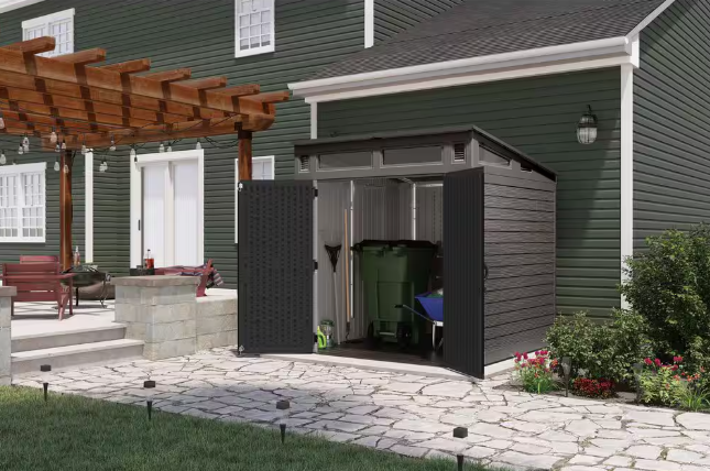 Modernist 7 ft. W x 7 ft. D Plastic Shed (52 sq. ft.)