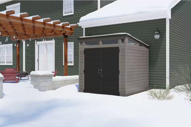 Modernist 7 ft. W x 7 ft. D Plastic Shed (52 sq. ft.)