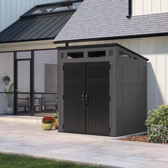 Modernist 7 ft. W x 7 ft. D Plastic Shed (52 sq. ft.)