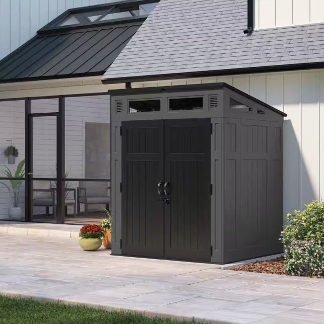 Modernist 7 ft. W x 7 ft. D Plastic Shed (52 sq. ft.)