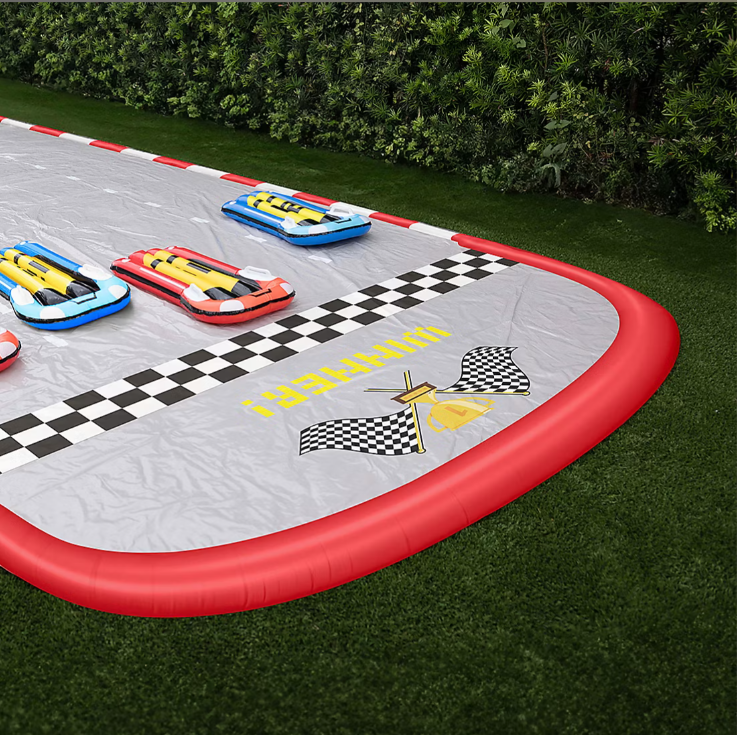 Gigantic Racetrack 4-Person Water Slide - 25 x 9'