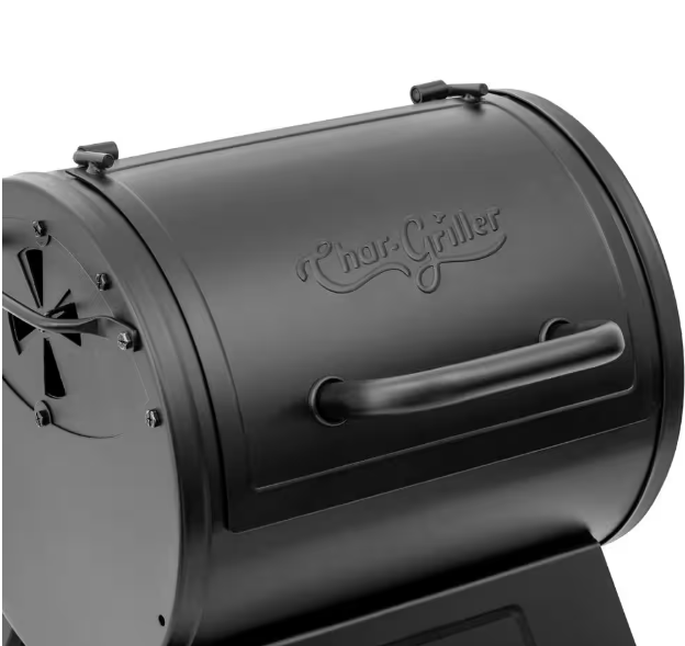 Portable Charcoal Grill or Side Fire Box with Adjustable Air Vents, Heavy Duty - Black