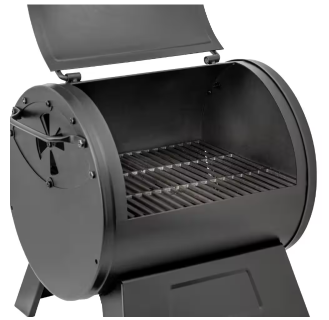 Portable Charcoal Grill or Side Fire Box with Adjustable Air Vents, Heavy Duty - Black