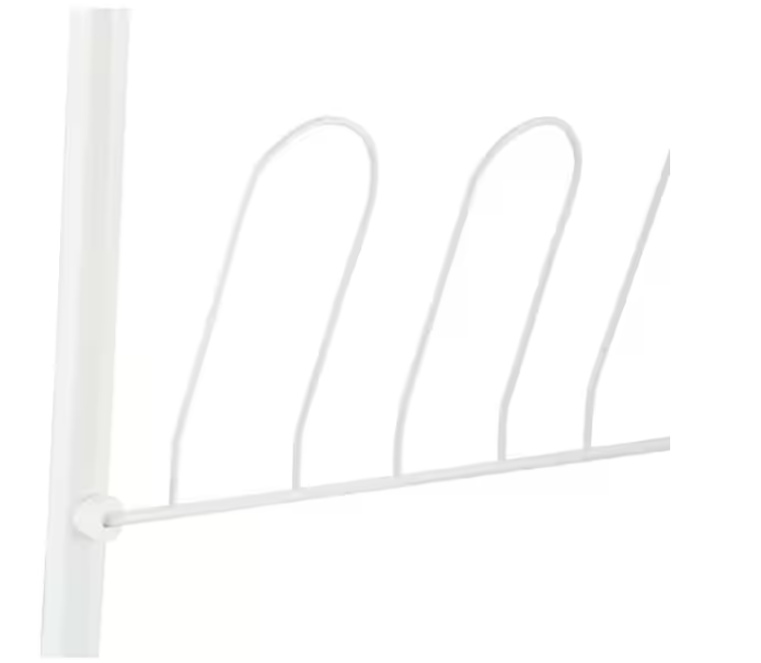 57.5 in. H 18-Pair White Metal Hanging Shoe Organizer