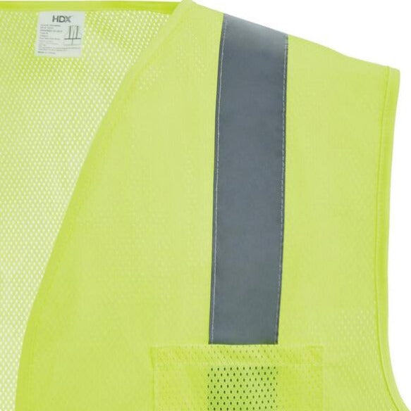High Visibility Lime Green Class 2 Reflective Safety Vest