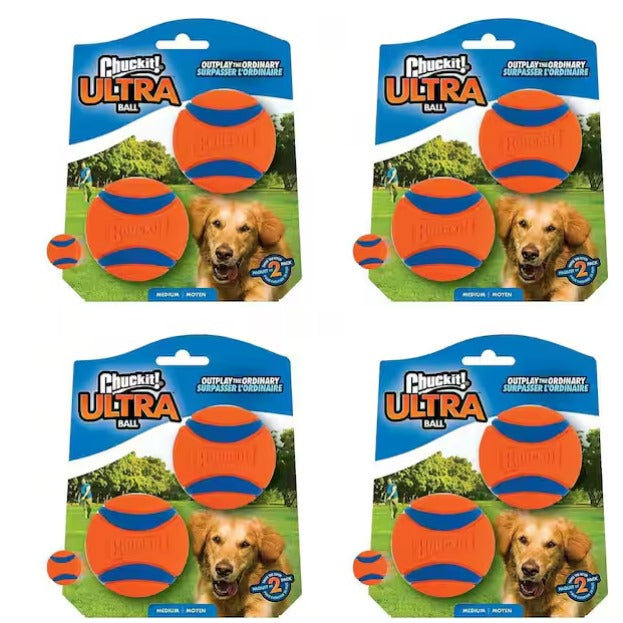 Bucket with Ultra Balls Medium 8 pack
