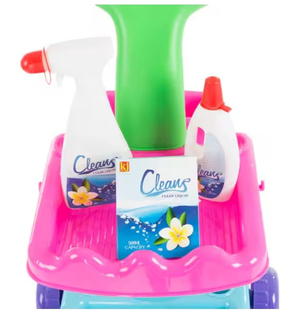 Cleaning Set and Caddy on Wheels