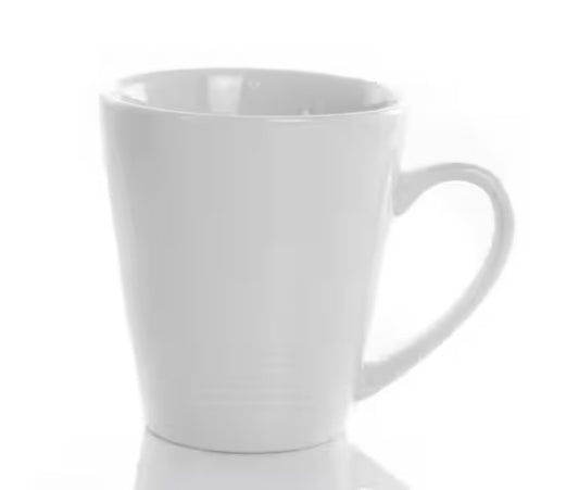 12 oz. White Porcelain Mug (Set of 8)