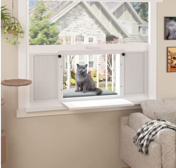 Stylish Arched Cat Window Catio