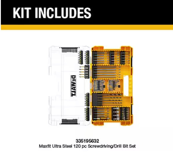 Maxfit Ultra Steel Screwdriving/Drill Bit Set