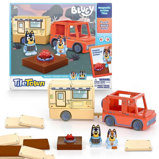 Bluey Heeler Camper Tile Playset