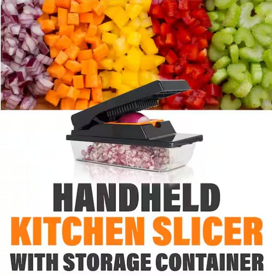Handheld Kitchen Slicer with Storage Container