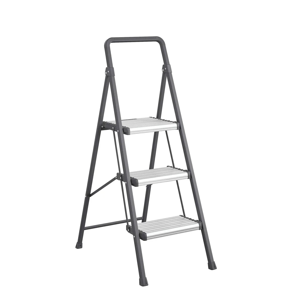 3-Step Folding Step Stool, 250 lbs Load Capacity