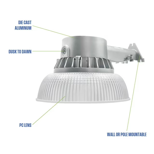 5000 Lumen Wired Barn Light, Set of 2