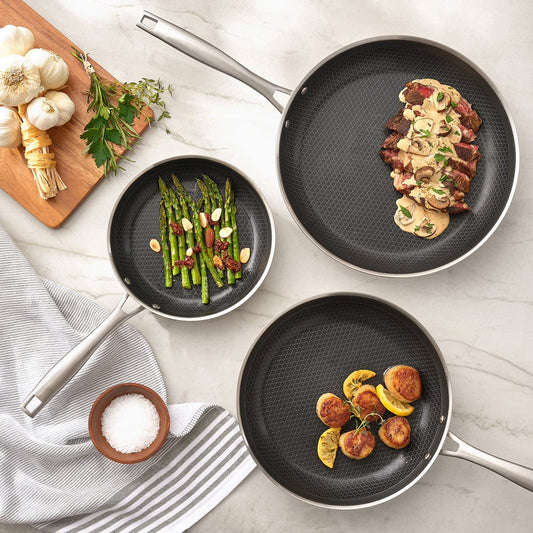 3-Piece Hybrid Fry Pan Set