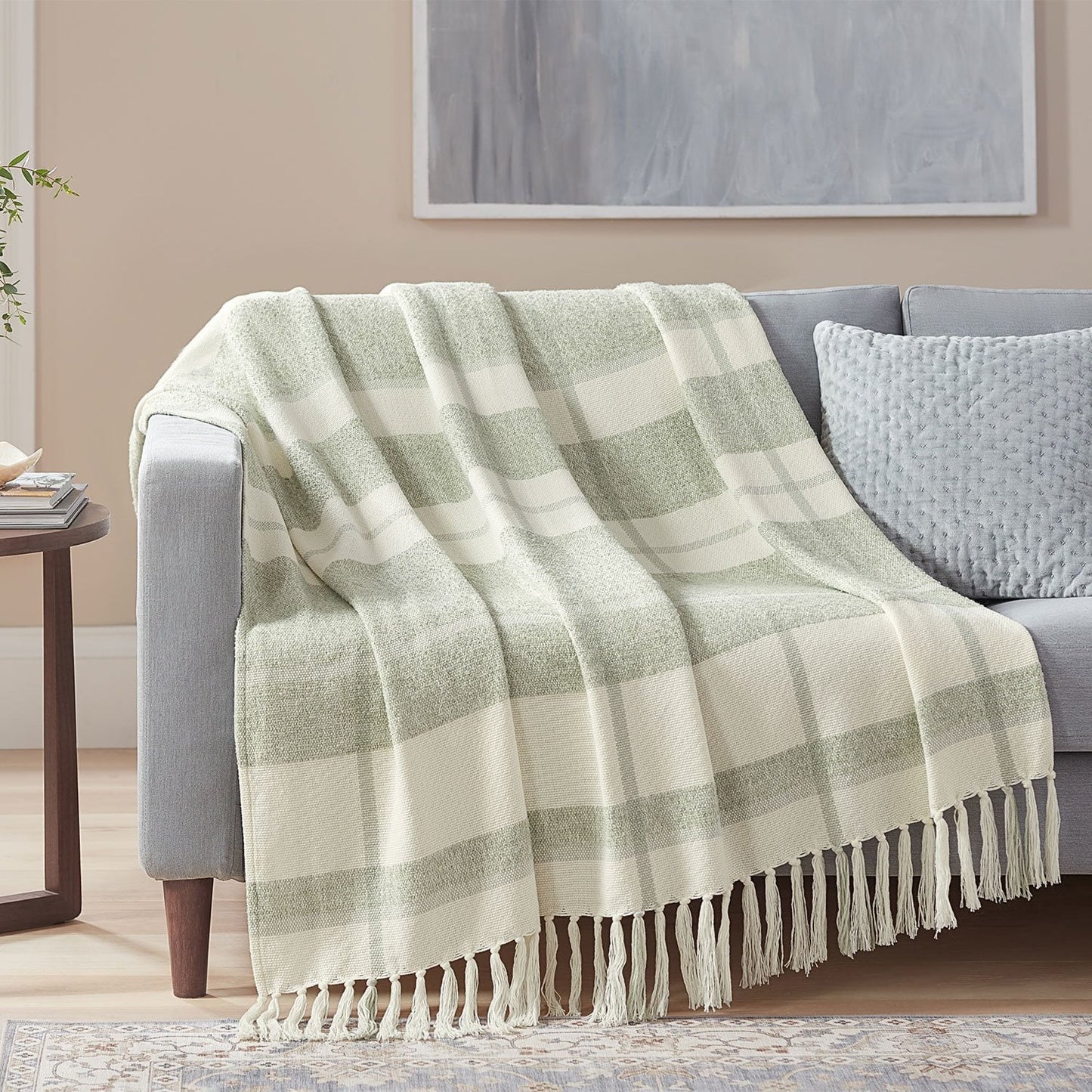 Boucle Plaid Throw, 60" x 70"