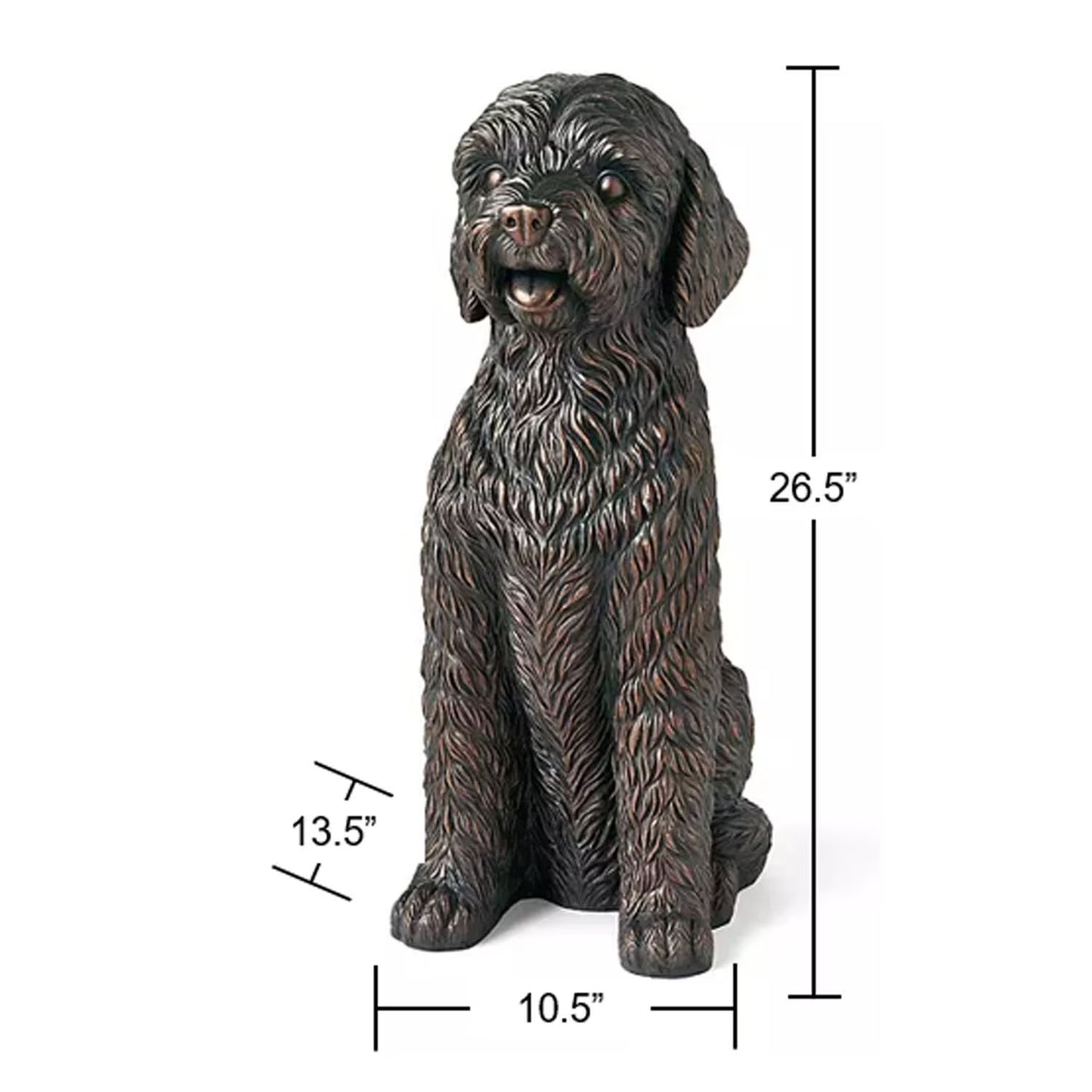Sitting Doodle Dog Statue