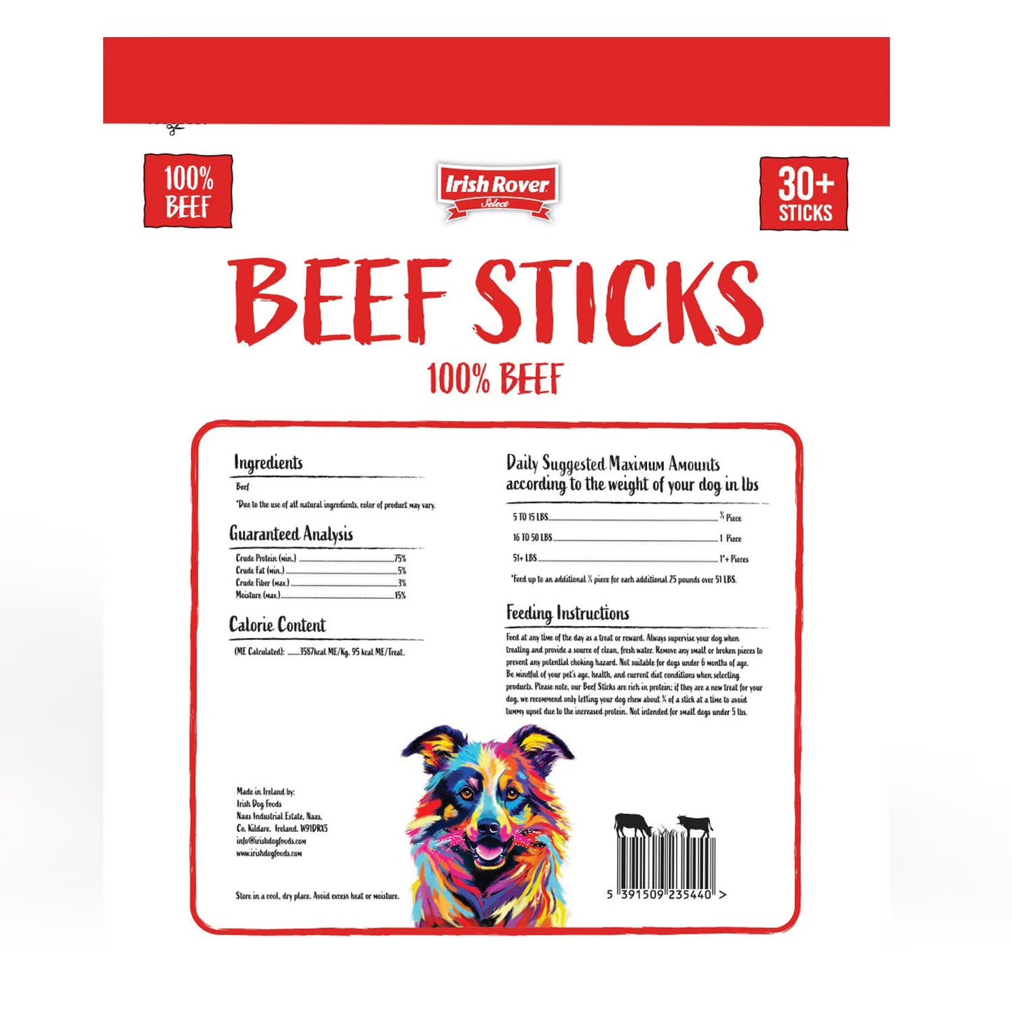 Beef Stick Dog Treats, 35 oz.