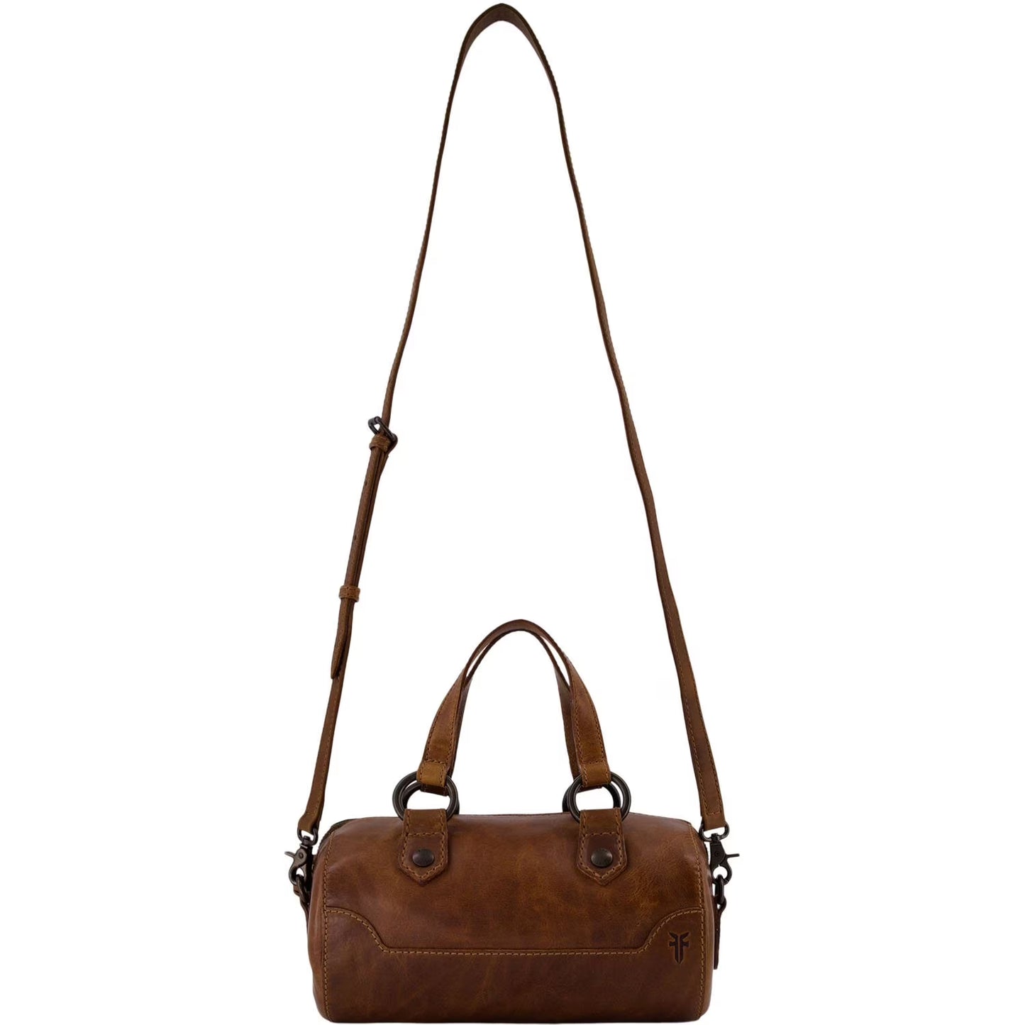 100% Genuine Leather Women's Mini Barrel Handbag