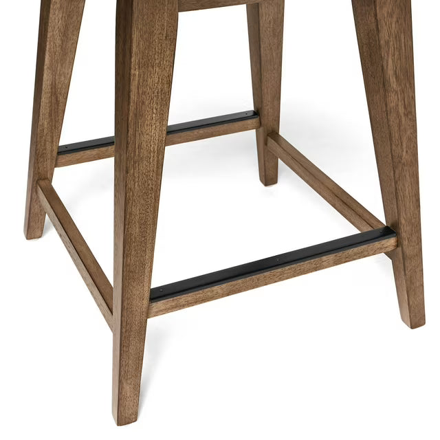 Hastings Fabric Swivel Counter Stool, Brown