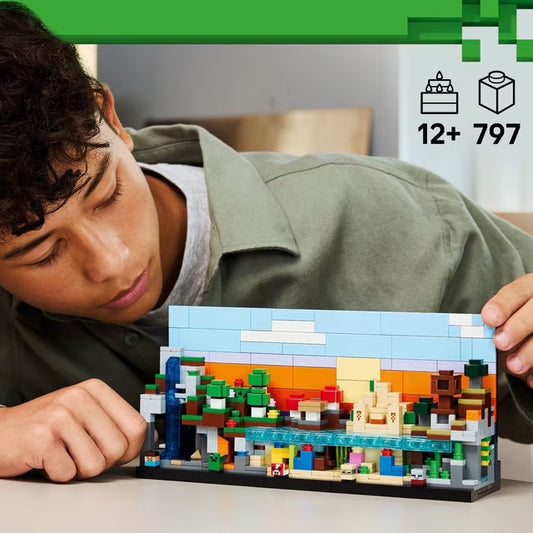 LEGO Minecraft Mini Biomes Building Toy, 797 pc.
