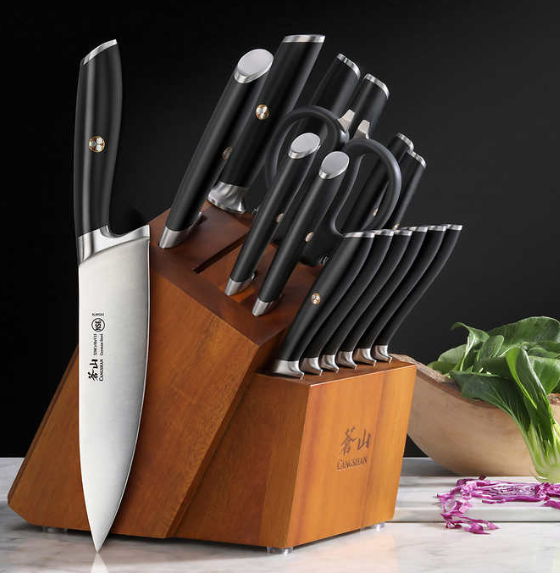 17-Piece German Steel Forged Knife Set