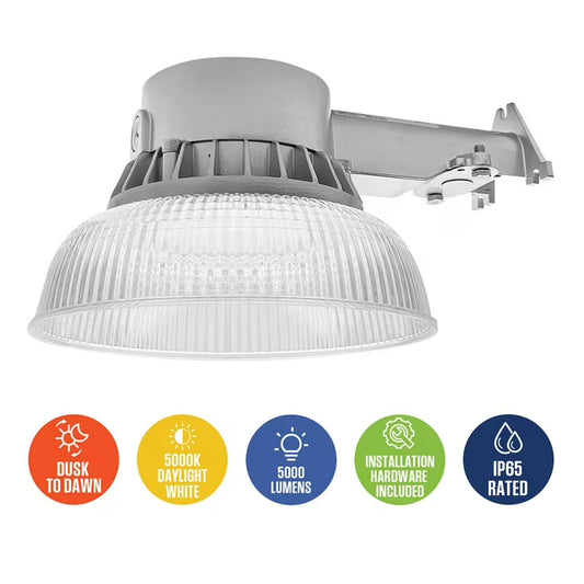 5000 Lumen Wired Barn Light, Set of 2