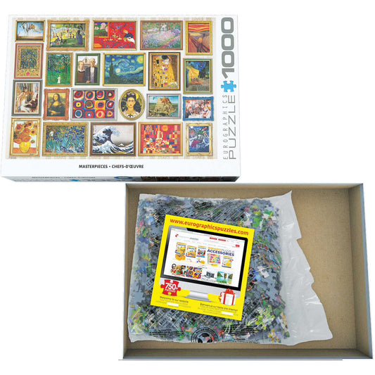 Fine Art Masterpieces Puzzle, 1000 Piece