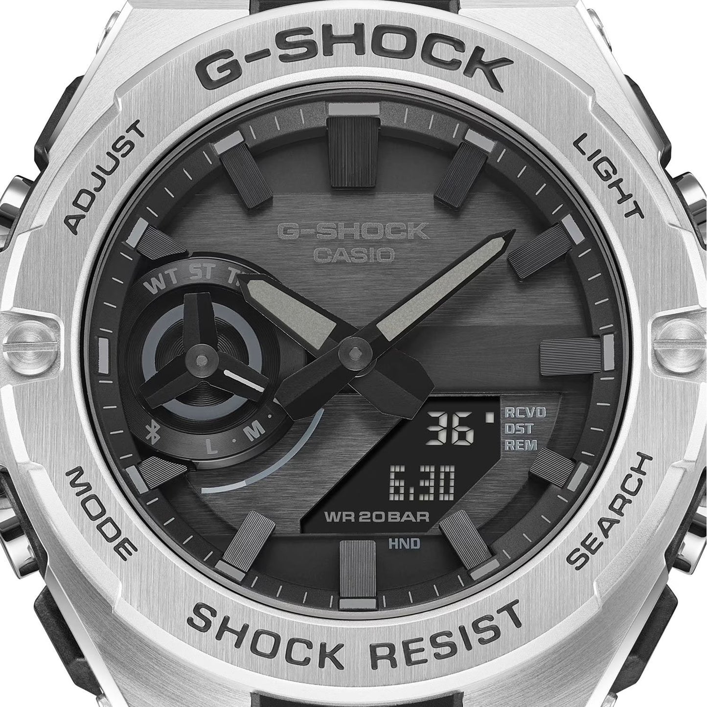 G-Shock Solar Powered Mobile Link G-Steel Bracelet Watch, 47mm