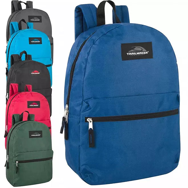 Backpacks 6 Classic Colors - 24 Pack - Trailmaker 17