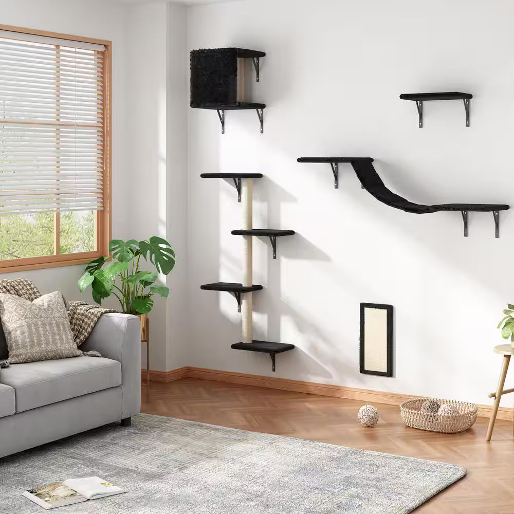 Wall-mounted Cat Tree Shelf