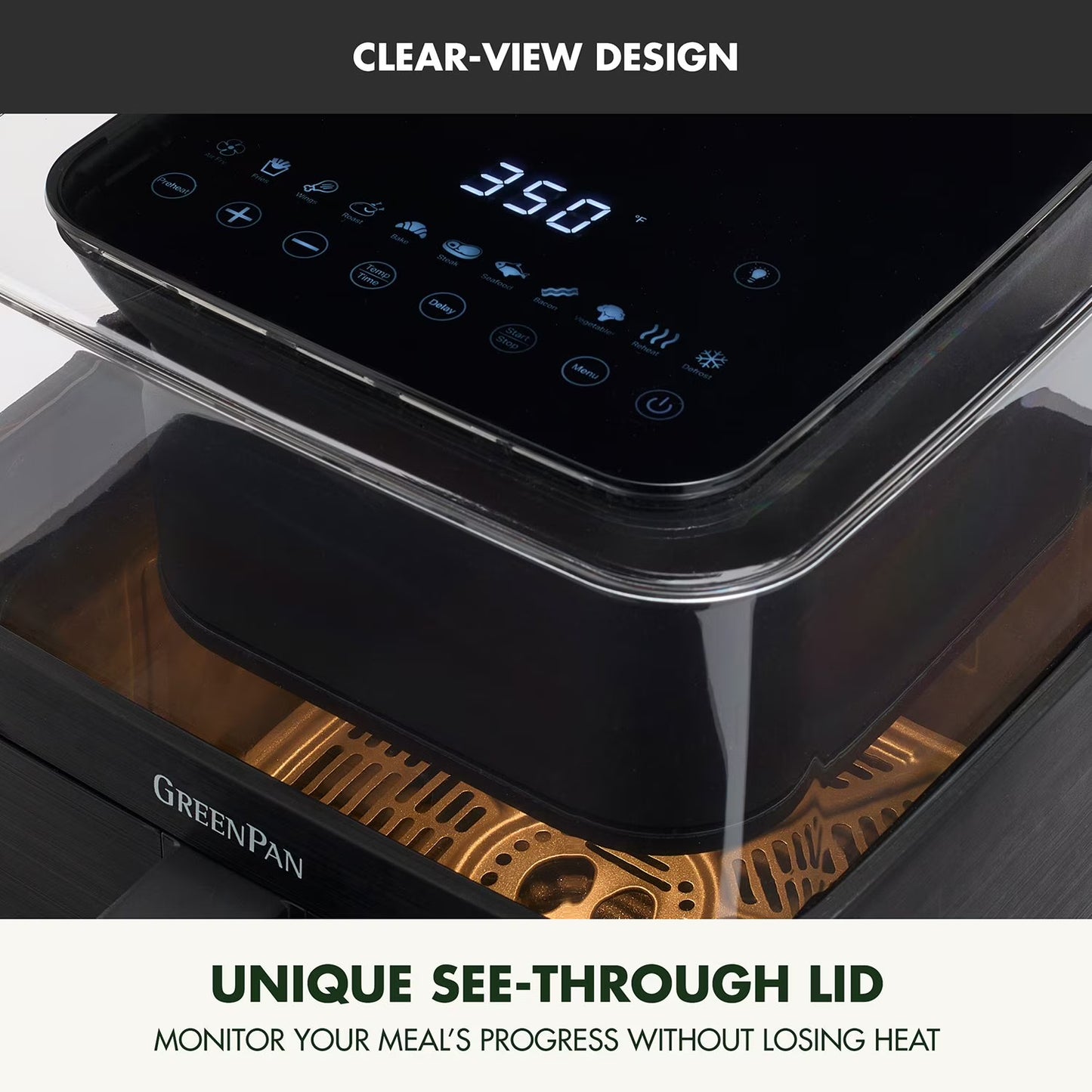 Clearview 7-Quart Air Fryer with 360° Clear-View Window
