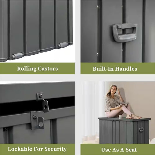 Outdoor Steel Storage Deck Box