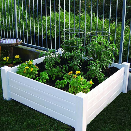 Garden Wizard Classic White Raised Garden Bed