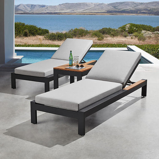 Vista Chaise Lounge Set with Sunbrella Fabric