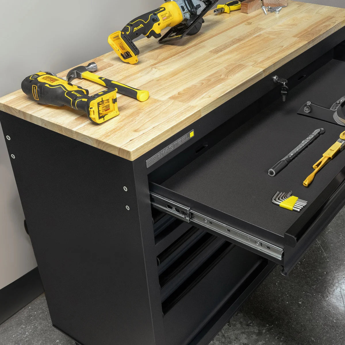 D 8-Drawer Mobile Workbench - Permasteel 46in. W x 18in.