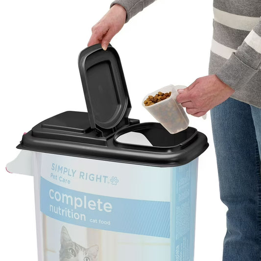 Food Storage and Dispenser, Black