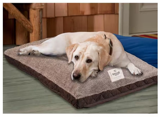 Large Microsuede 30 in. x 40 in. Pet Bed Gray