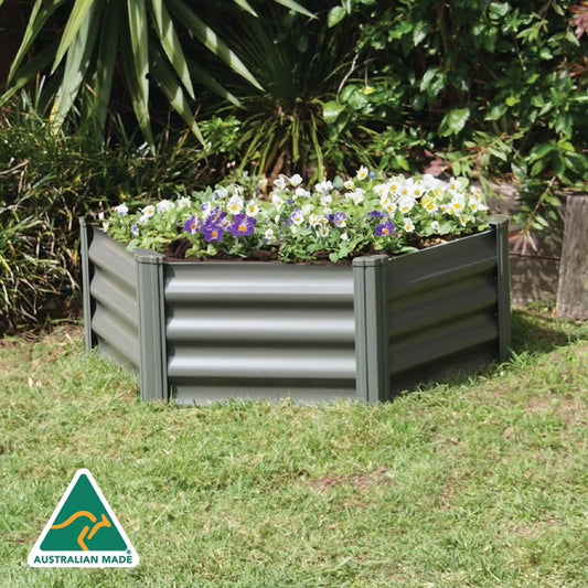 Hexagonal Garden Bed - Woodland Gray