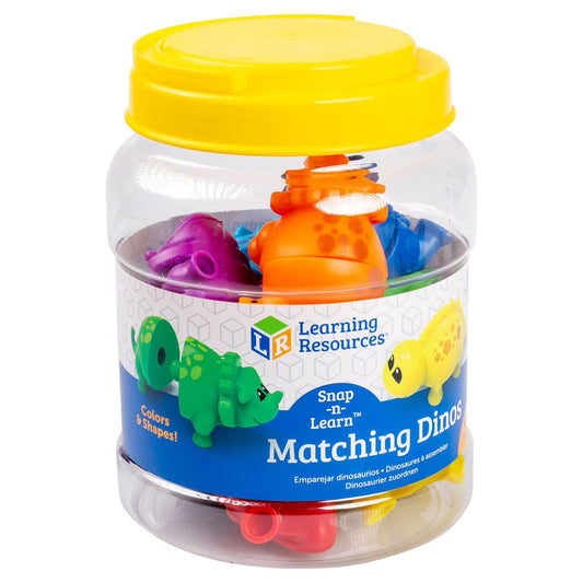 Snap-N-Learn Matching Dinos, Mixed Media