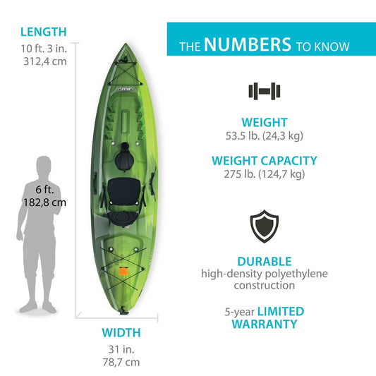 Kenai Sit-On-Top Kayak, Paddle Included