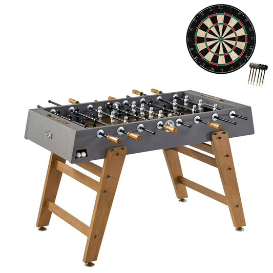 Foosball Table with Bonus Dartboard - Hall of Games Kinwood 56"