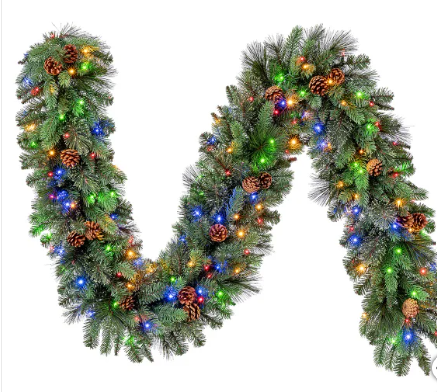 9’ Pre-lit LED With Twinkle Artificial Greenery Garland