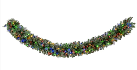 9’ Pre-lit LED With Twinkle Artificial Greenery Garland