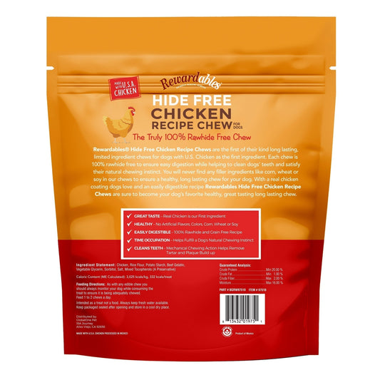 Rewardables Rawhide Free Chicken Chews, 10-count, 2-pack