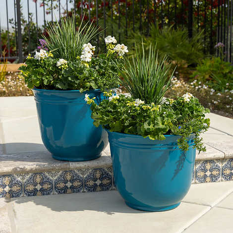 2-pack, Large Resin Planters