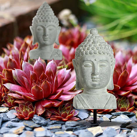 Buddha Planter Stakes, 5-pack