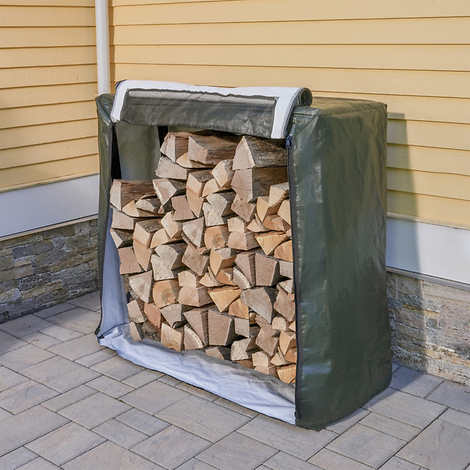 Firewood Rack with Cover